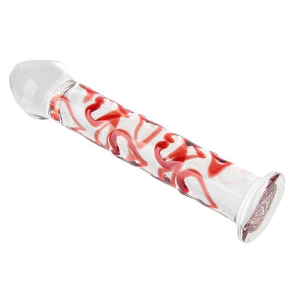 Красное сердце Новая хрустальная стеклянная палочка