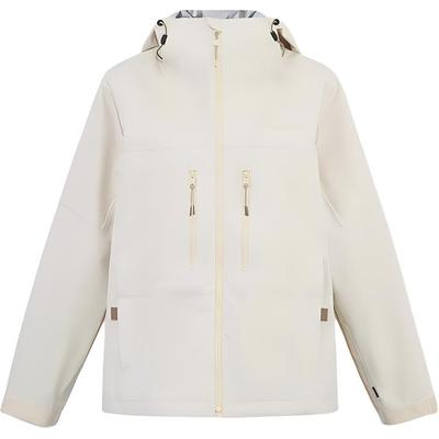 Простая удобная повседневная куртка с капюшоном, водонепроницаемая, ветрозащитная, дышащая, женские куртки, светло-коричневые, A5XRU-EFL