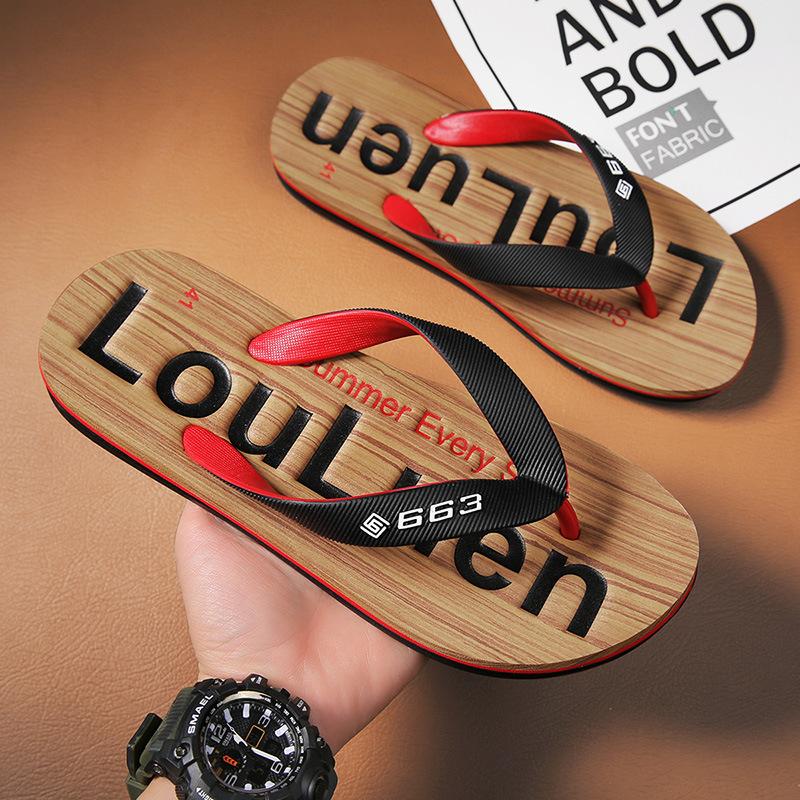 Летние шлепанцы мужские нескользящие и дезодорирующие тапочки с мягкой подошвой Вьетнамские облегченные летние тайские сандалии с пальцами