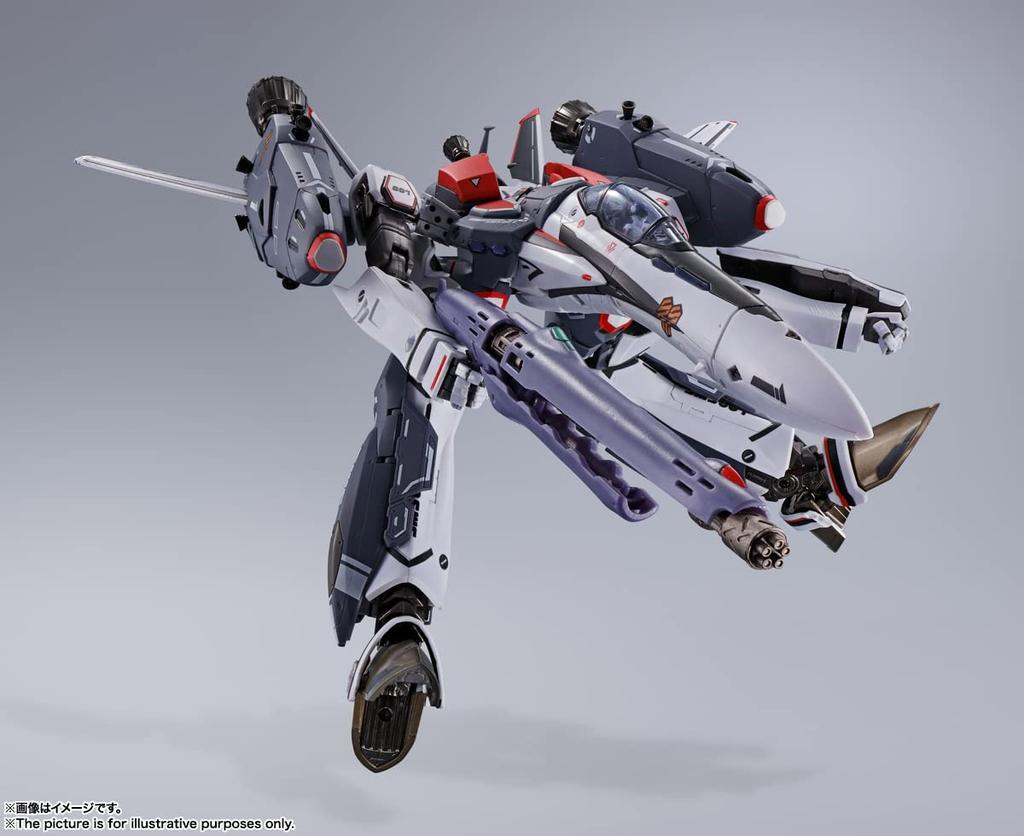 TAMASHII NATIONS DX Chogokin Macross F Super Messiah Valkyrie Saotome Revival 340mm ABS Die Cast PVC Painted Movable Figure VF-25F (Alto Custom) Ver.