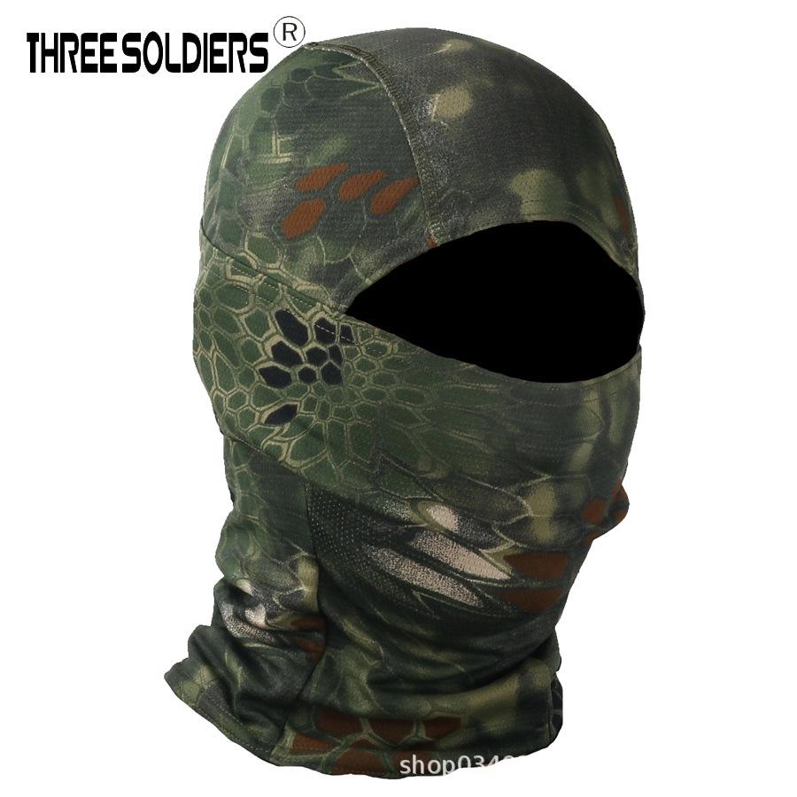 Python Camouflage Tactical Cycling Balaclava - Sandproof Single-Hole Face Mask