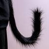 1PC Fox Cosplay Upturned Accessories Cat Tail Long Plush Simulation Beast Kids Lolita Costume Wolf