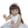 Decdeal 22 дюймов Reborn Baby Doll Силиконовые реалистичные милые куклы для всего тела Детские подарочные куклы с