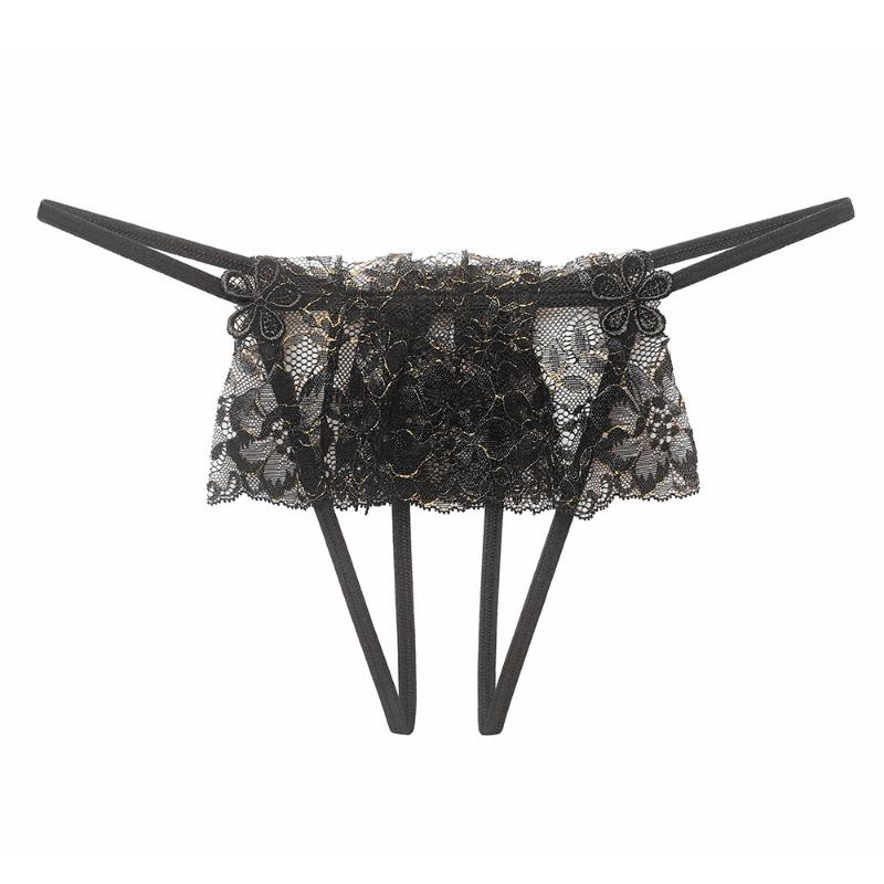 Сексуальное нижнее белье трусики открытая промежность свободное кружевное покрытие Muse вакуумное искушение низкая посадка перспектива стринг сексуальный