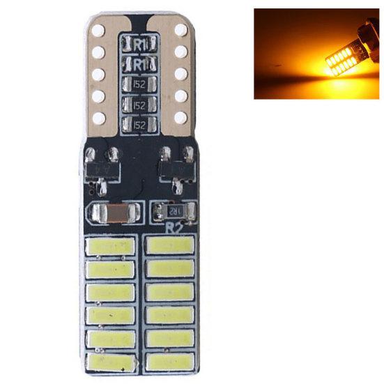W5W T10 24SMD 4014 Светодиодный фонарь освещения номерного знака автомобиля Габаритный парковочный фонарь