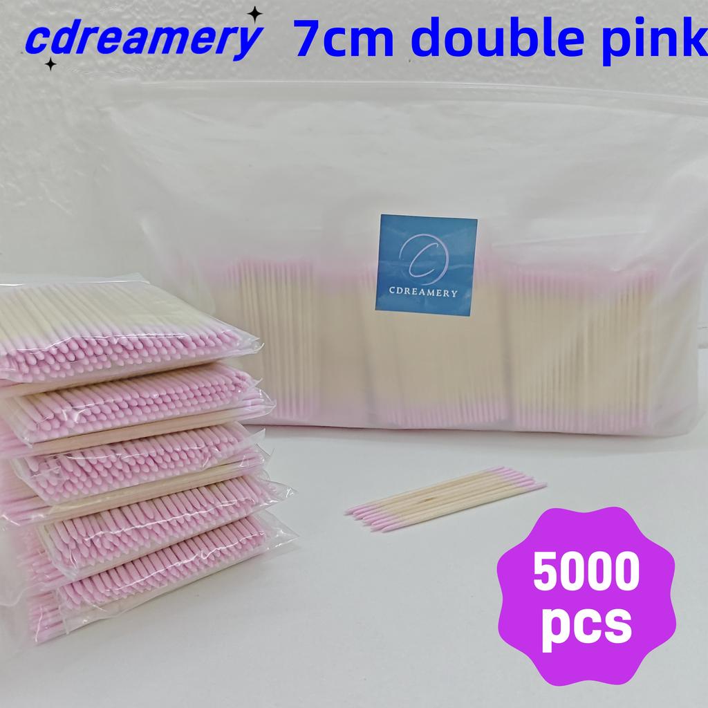100/2400/5000pcs Double Side Wood Cotton Swab Eyelash Sticks Cleaning Swabs Nails Ear Toothpicks Tattoo clean,Tattoo Accessories