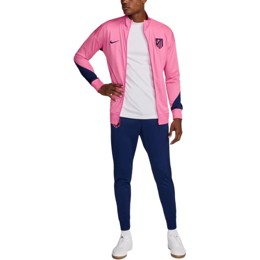 Nike Atlético Madrid Dri-Fit FW24 модный топ с длинным рукавом удобные мягкие трикотажные брюки повседневный спортивный комплект мужские комплекты FQ2471-649