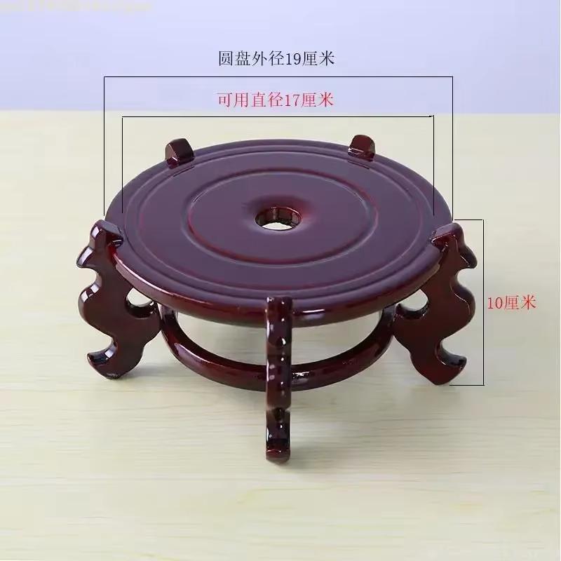 1 шт. Элегантная деревянная подставка для растений с витиеватым основанием - Универсальный декоративный держатель для ваз для помещений/улиц, Идеально подходит для дома и сада Dis