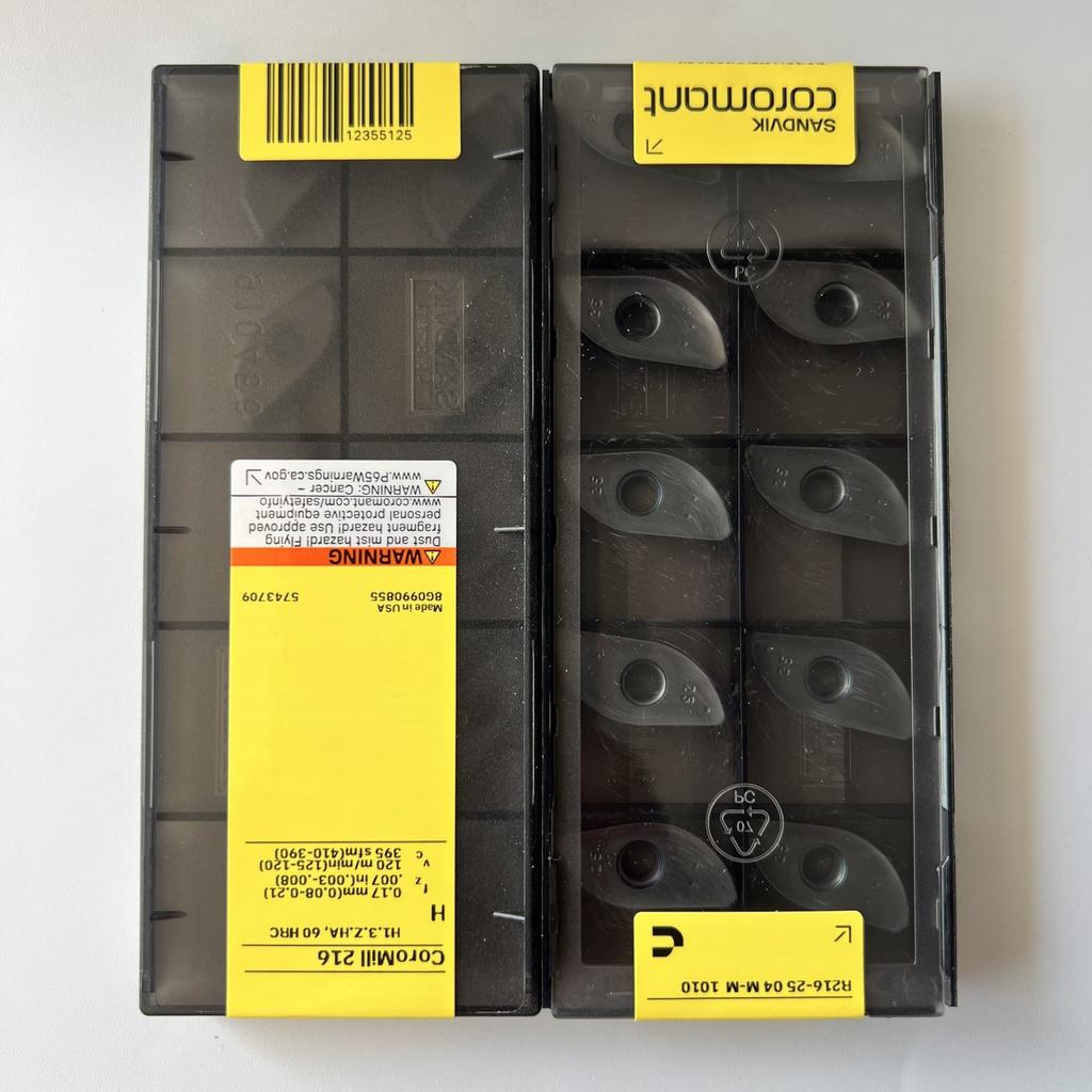 SANDVIK / R216-2504M-M 1010 / Original Swedish hard alloy blade 10 Pcs