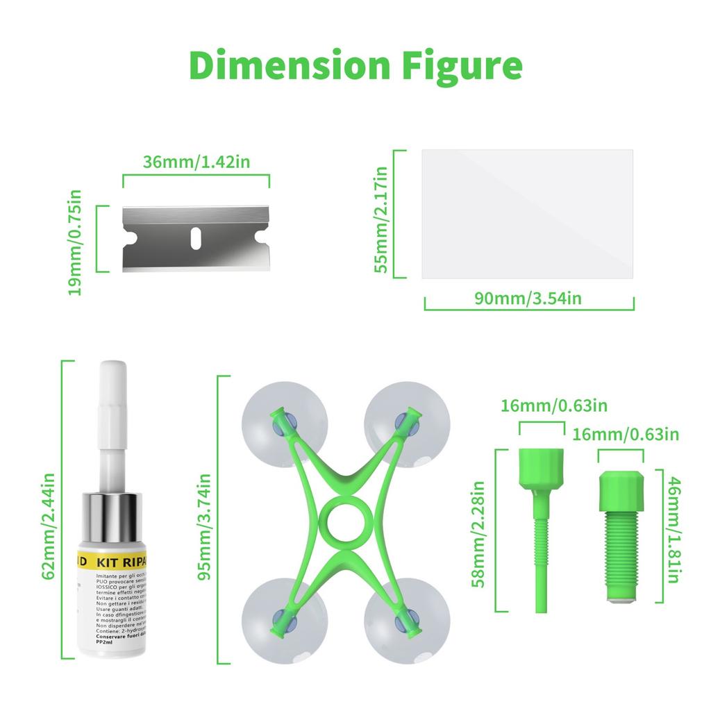 Комплект для ремонта трещин на лобовом стекле, комплект для ремонта сколов и трещин на лобовом стекле, 1 комплект для ремонта автомобильного стекла, комплект для ремонта трещин и трещин на стекле для автомобилей