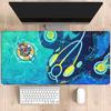 Gengar Anime Kawaii Mouse Pad Pc Keyboard Gaming Office Cute Playmat Hd Printing Overlock Esports Nonslip Base Desk Mat