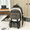 Men's Contrast Backpack Large Capacity Student Schoolbag Women's Backpack