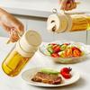 Автоматическая крышка 2 в 1 Распылитель масла Стеклянная бутылка для хранения оливкового масла Диспенсер для масла Кулинария