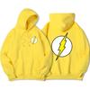 Мужская желтая толстовка с капюшоном и принтом в виде флеш-памяти из фильма, с круглым вырезом, модная свободная толстовка в стиле хип-хоп