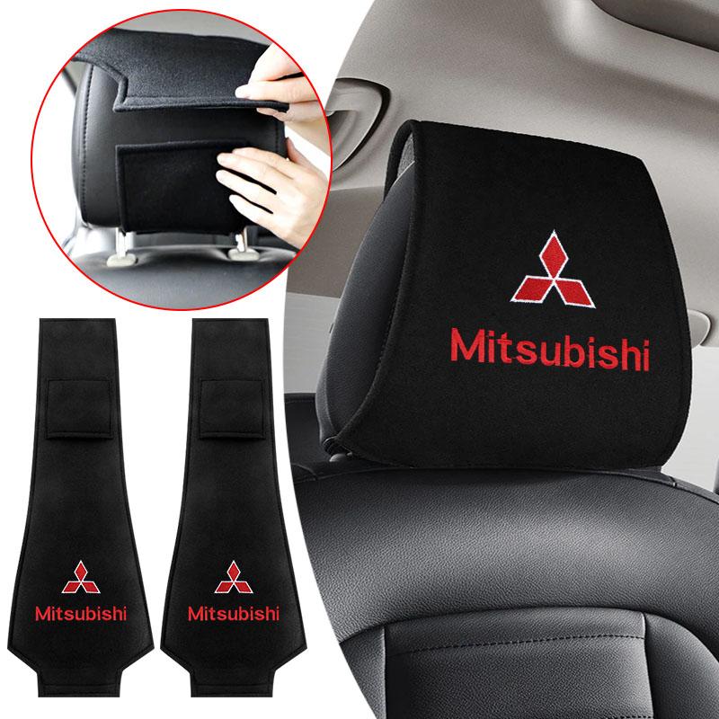 Car Seat Back Headrest Pillow Storage Bag Dustproof Cover for Mitsubishi Outlander Lancer 10 9 ASX L200 Pajero Center Hub Cap