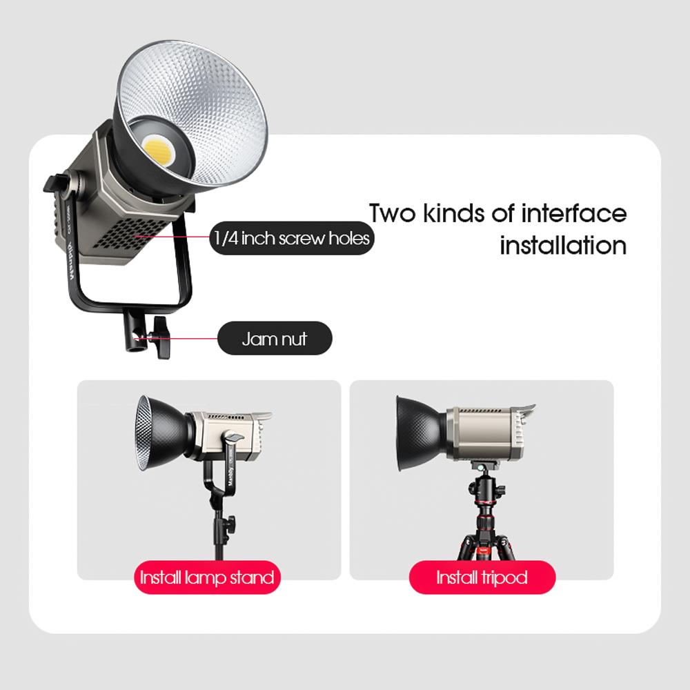 Manbily CFL-200Bi 200 Вт светодиодный студийный видеосвет непрерывного света 3000K-6500K для фотосъемки COB Light