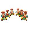 Rajasthani Ethnic Home Decor Handicrafts Items - Rajasthani 6 Piece Musician Bawla Set In Wood Hight 2"