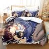Saekano Как воспитать скучную девушку Комплект постельного белья с принтом Комплект постельного белья с наволочкой Мягкое одеяло для кровати Мягкое одеяло Размеры Super King