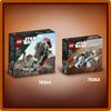 LEGO Звездные войны Мандалорский истребитель Микрофайтер Игрушка Подарок на день рождения Блок Образовательный Рождество Мальчики Девочки Дети 6 лет 7 лет 8