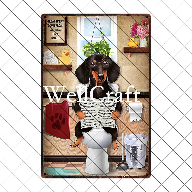 [ Wellcraft ] Питомец Я Ты Друг Такса Собака Зоомагазин Вино Искусство Металлическая Жестяная Табличка Настенный Постер Жестяная Картина Паб D-02 20*30 СМ