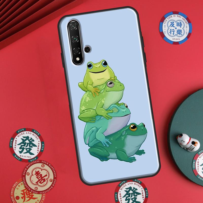 Cartoon Frogs For Huawei P60 Pro P30 P40 Lite Nova Y61 Y91 Y90 Y70 Y60 Y72 12s 12i 11i 7i 8i 9 10 SE Case