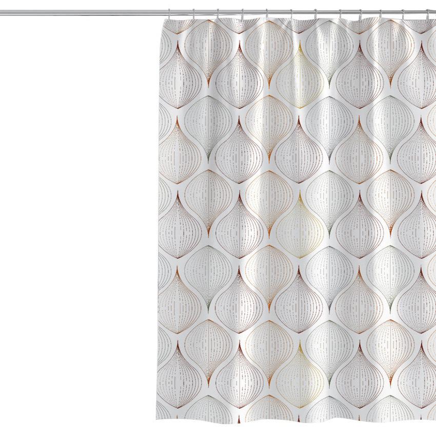 Водонепроницаемая полиэстеровая занавеска для душа, устойчивая к плесени, для ванной, изоляционная крышка для ванной, занавески для ванной комнаты, домашний душ