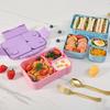 Ланч-бокс Bento для взрослых и детей, герметичный контейнер для ланча без бисфенола А, контейнер для планирования еды с несколькими отделениями