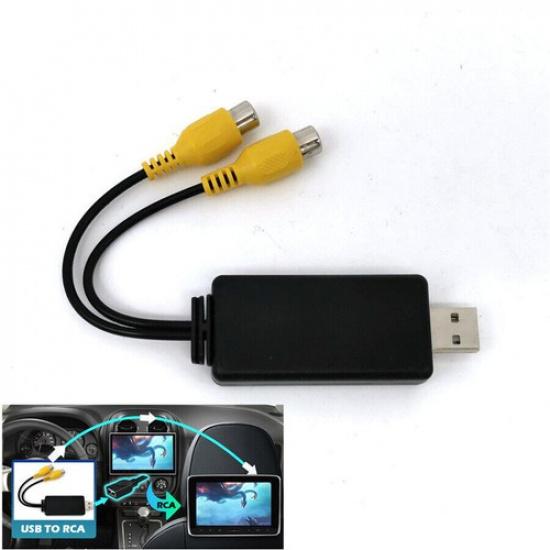 USB-адаптер RCA для видеовыхода для автомобильного Android DVD-радио головного устройства на ТВ-монитор
