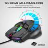 10 кнопок 12800 точек на дюйм USB игровая механическая мышь RGB с подсветкой компьютерные геймерские программируемые проводные мыши для портативных ПК настольных компьютеров