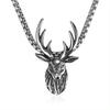 Европейское и американское ретро титановое ожерелье с подвеской в виде рогов - Рождественский подарок
