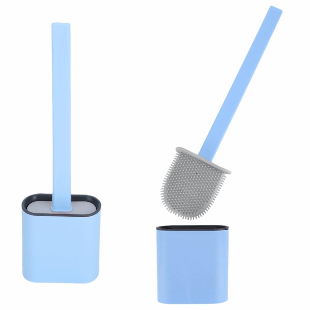 2pcs Long Handle Wall Mounted Toilet Brush Toilet Brush Holder Set Travel Trailers