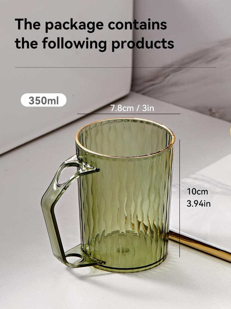 Light Luxury Wash Cup Ins Wind Mouthwash Cup Transparent High Beauty Toothbrush Cup Household Toothware Cup
