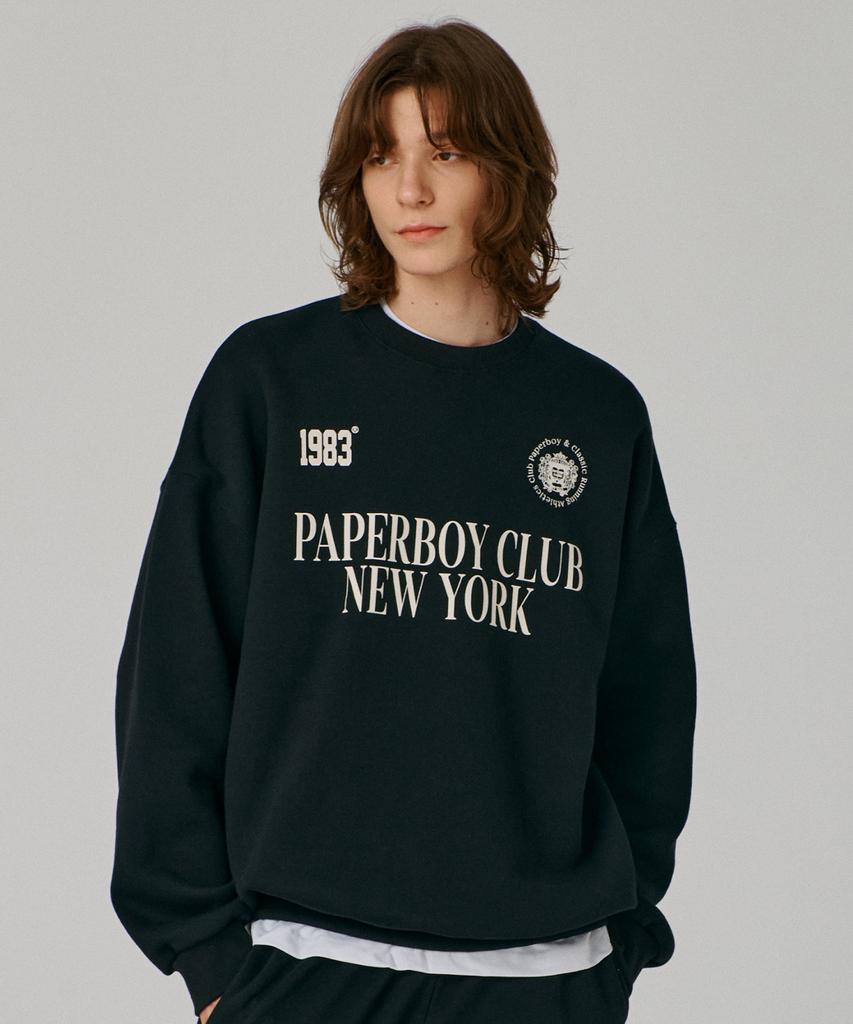 PAPERBOY Sports Club Sweatshirt - Black