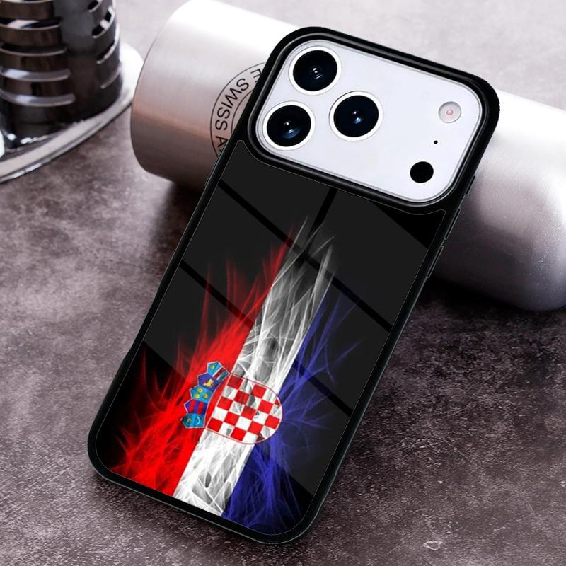 Чехол для телефона с принтом флага Хорватии Для iPhone 17 16 15 14 13 12 11 Pro Max Plus 17Air Мягкий силиконовый чехол