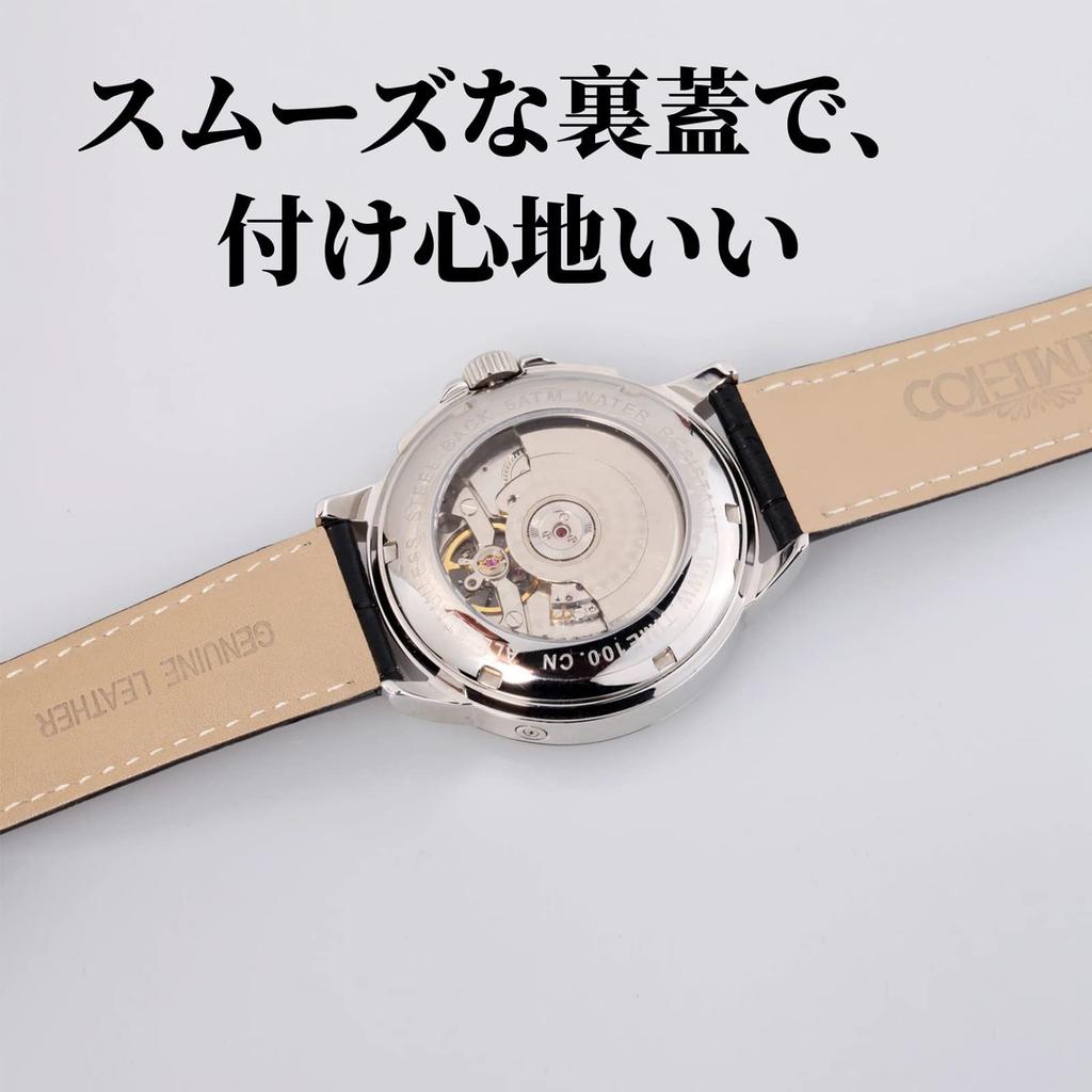 Часы TIME100 механические офисные рабочие японский механизм милый стиль кожаный ремень коллекция Time100 аналоговые розовое золото мужские