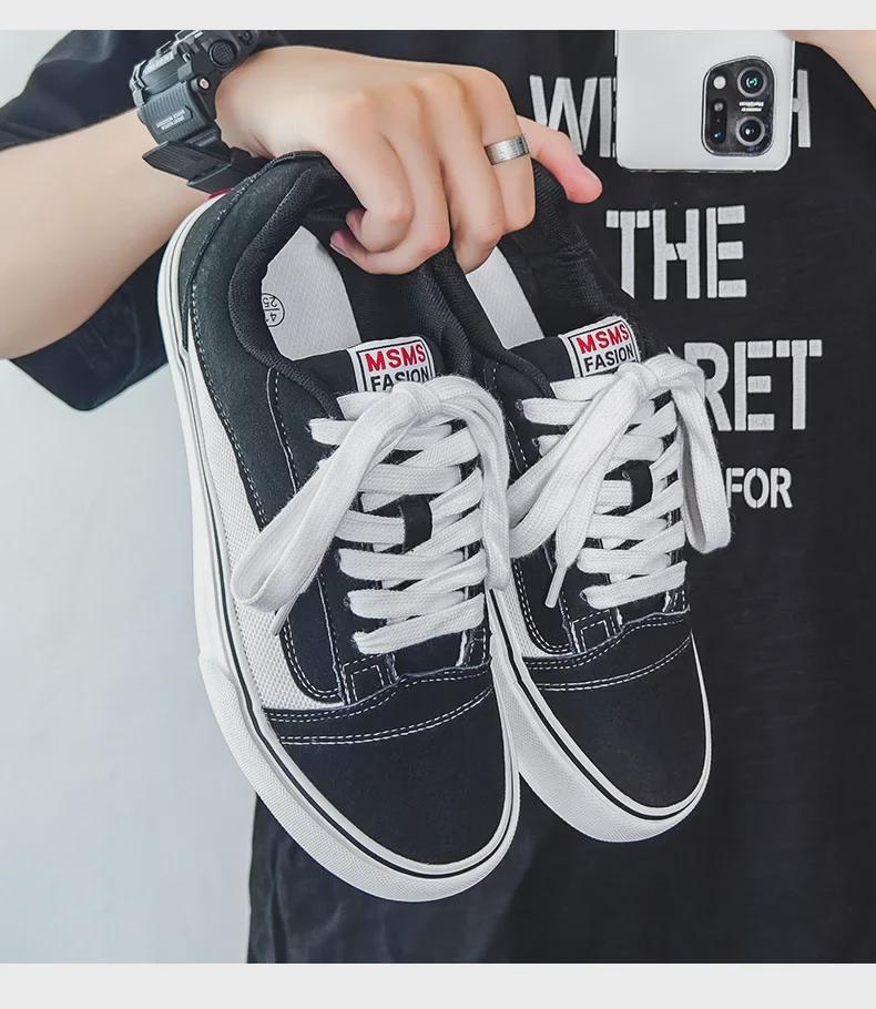 Осенняя обувь унисекс из парусины 2024 года для пар — модные повседневные спортивные уличные кроссовки