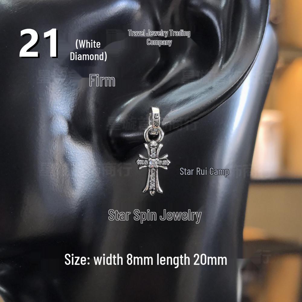 Новые висячие серьги G-Dragon с цветными бриллиантами для мужчин и женщин, белая медь, тайское серебро, серебряная игла s925