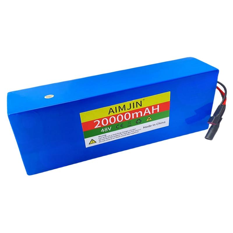 Аккумуляторная батарея 18650 48 В 20 Ач 13S5P, литий-ионная батарея для встроенной BMS мощностью 500–1000 Вт