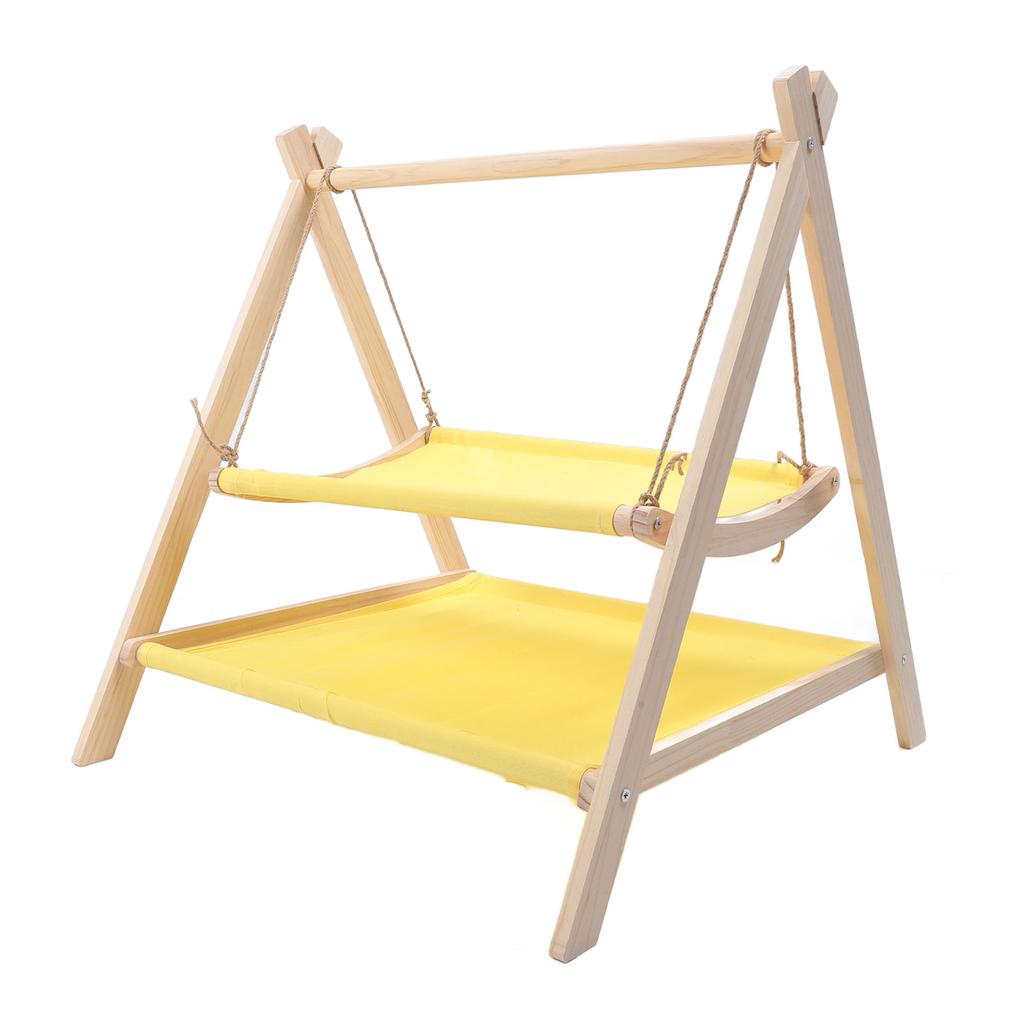 Гамак-качалка для кошек Деревянный Моющийся Прочный Не царапающийся Универсальный для помещений и улицы