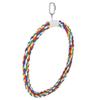 Parrot Climbing Ring Cotton Rope Swing Bird Chewing Toy for Small and Medium Parrot