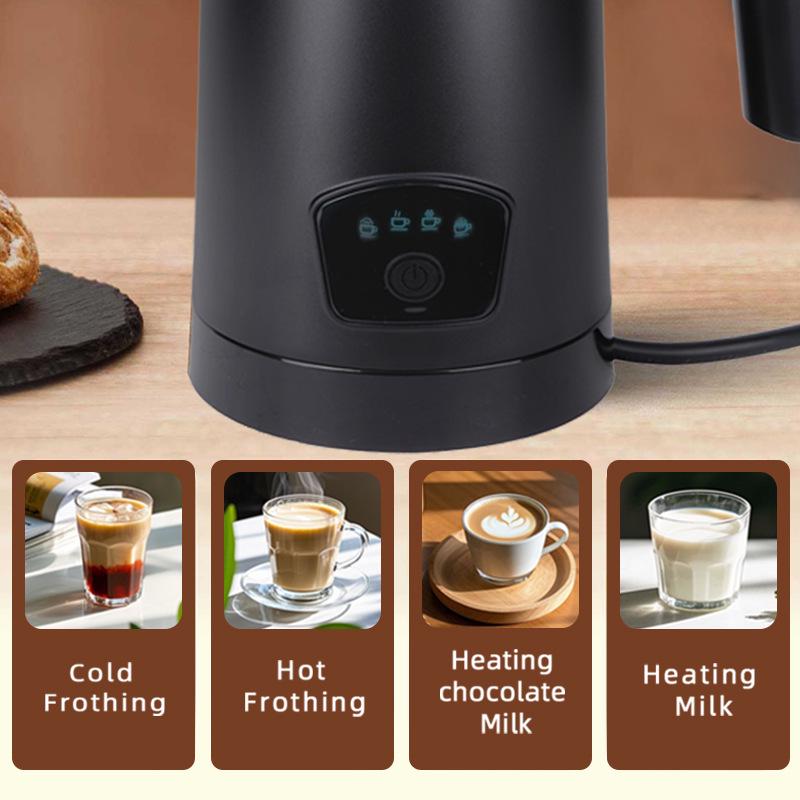 Полностью автоматический вспениватель молока: Многофункциональная электрическая машина для горячих и холодных латте и кофейной пены