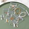 50pcs Antioxidation Jewelry Bags Clear Jewelry Zipper Bags Small Jewelry Organizer Ring Earring Storage Bags