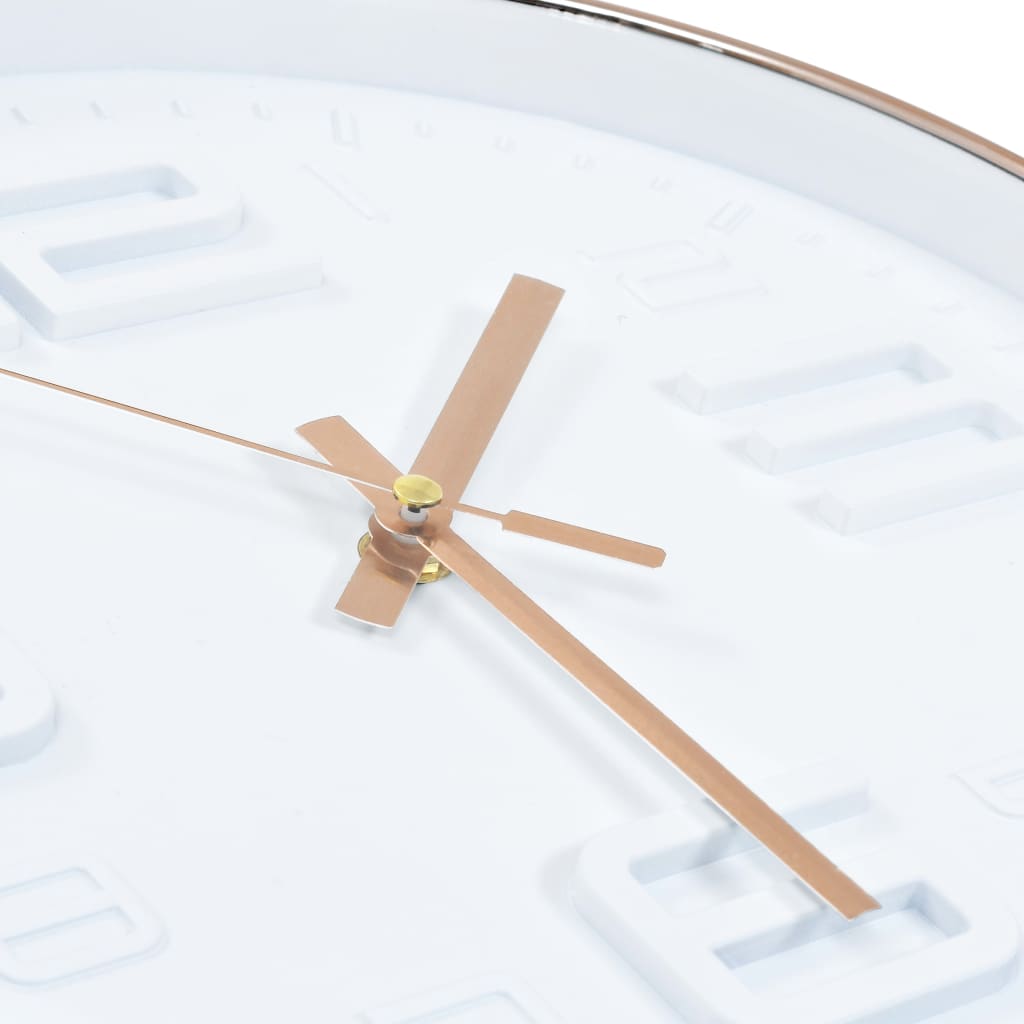 Wall Clock Copper Finish 30 cm