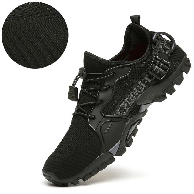 Tehezao Мужская уличная обувь для прогулок, быстросохнущие нескользящие кроссовки для рыбалки, дышащая удобная мужская обувь для треккинга