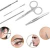 18pcs Nail Clippers Set Stainless Travel Beauty Kit With Leather Case - Pjun