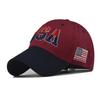 Hat Large Embroidered Cotton Flag Baseball Cap Classic USA Embroidered Cap