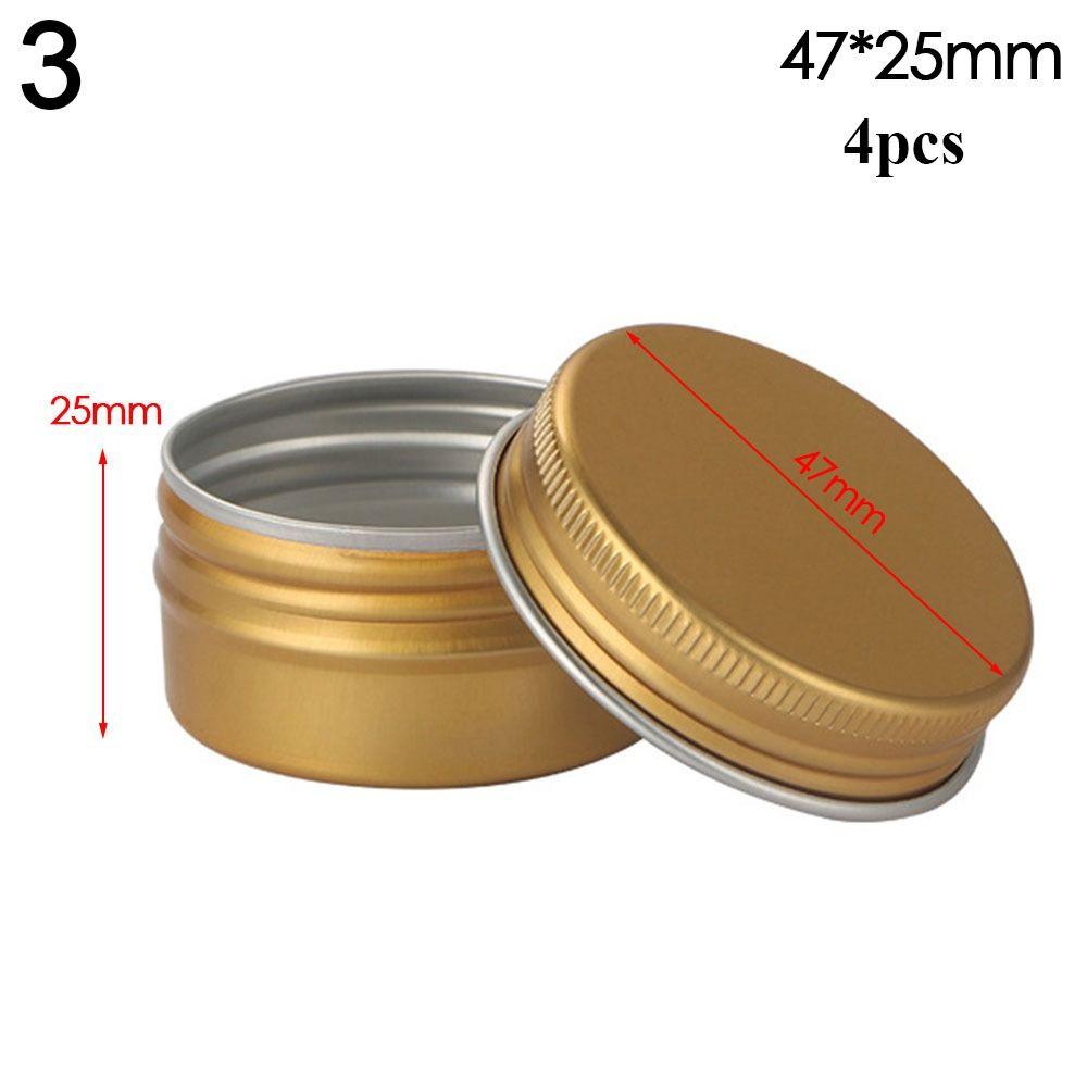 Metal Box for Cream Balm Cosmetic Container Aluminum Tin Jar Refillable Bottles Tea Cans