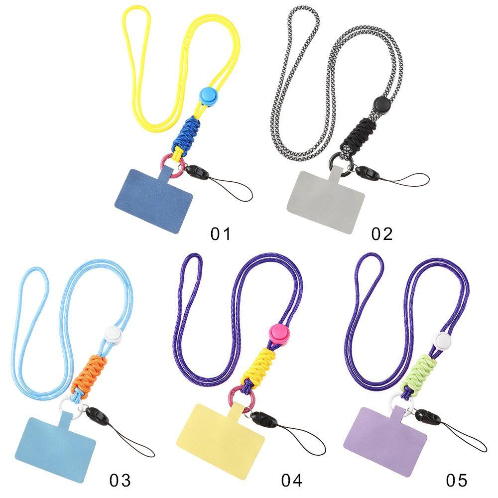 Adjustable Keychain Chain Nylon Strap Patch Phone Lanyard Phone Safety Tether Hanging Neck Cord