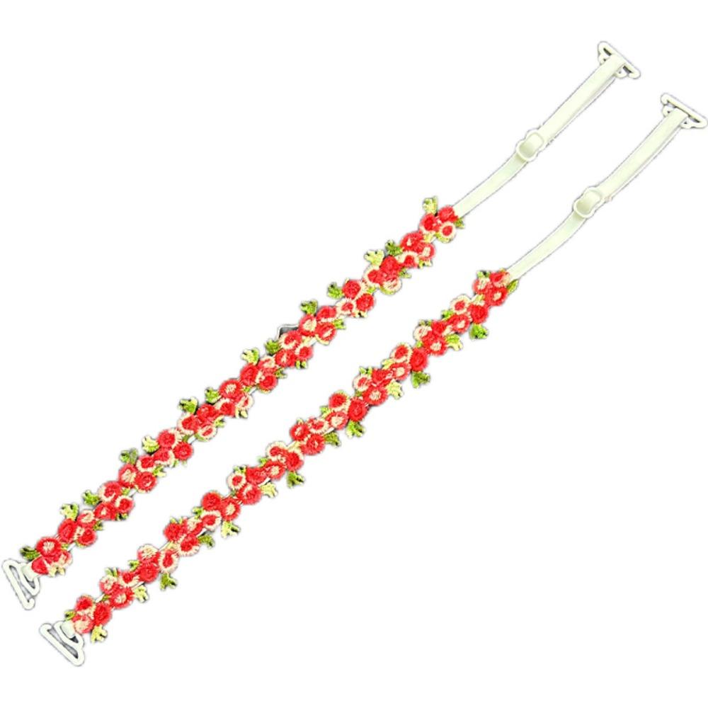 Lace Floral Shoulder Belts Anti-slip Bra Straps Replacement New Floral Bra Straps