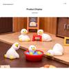 7PCS Miniature Duck Ornaments Lovely Tiny Duck Figurine Toys Lightweight Small Decor for Dollhouse Kids Birthday Party Gifts